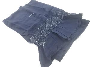 未使用品　正絹　絞り抽象模様男物兵児帯